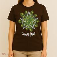 Happy Yule Pagan Christmas Winter Solstice Yuletide T-Shirt thumb 4
