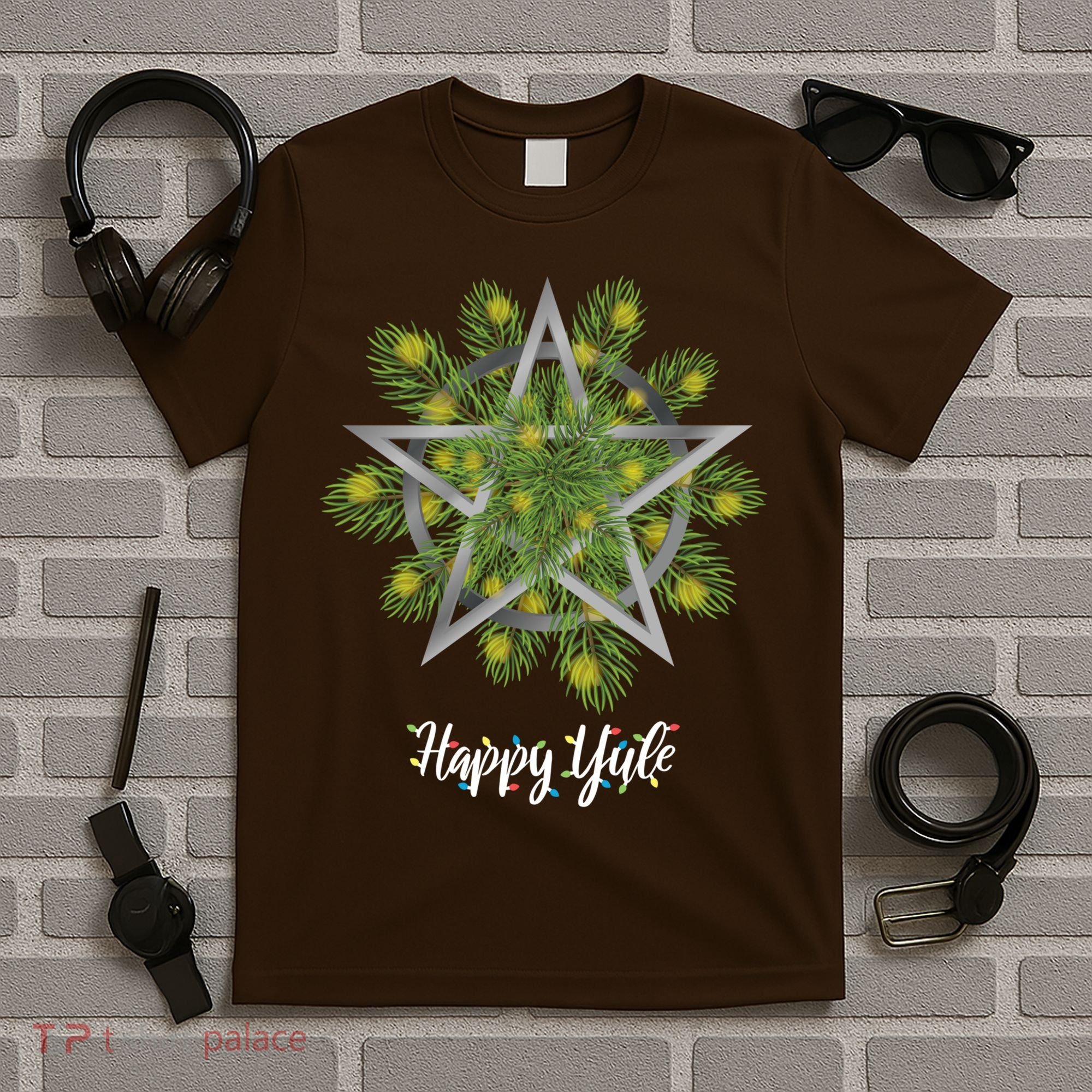 Happy Yule Pagan Christmas Winter Solstice Yuletide T-Shirt