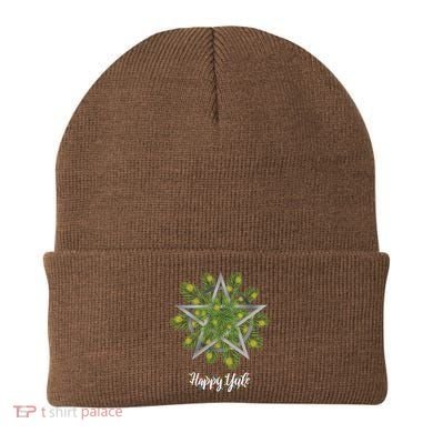 Happy Yule Pagan Christmas Winter Solstice Yuletide Beanie