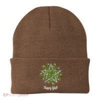 Happy Yule Pagan Christmas Winter Solstice Yuletide Beanie thumb 0