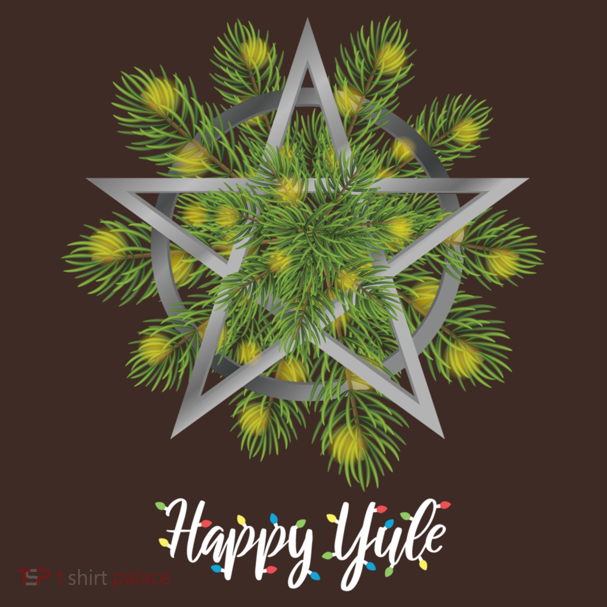 Happy Yule Pagan Christmas Winter Solstice Yuletide Coaster