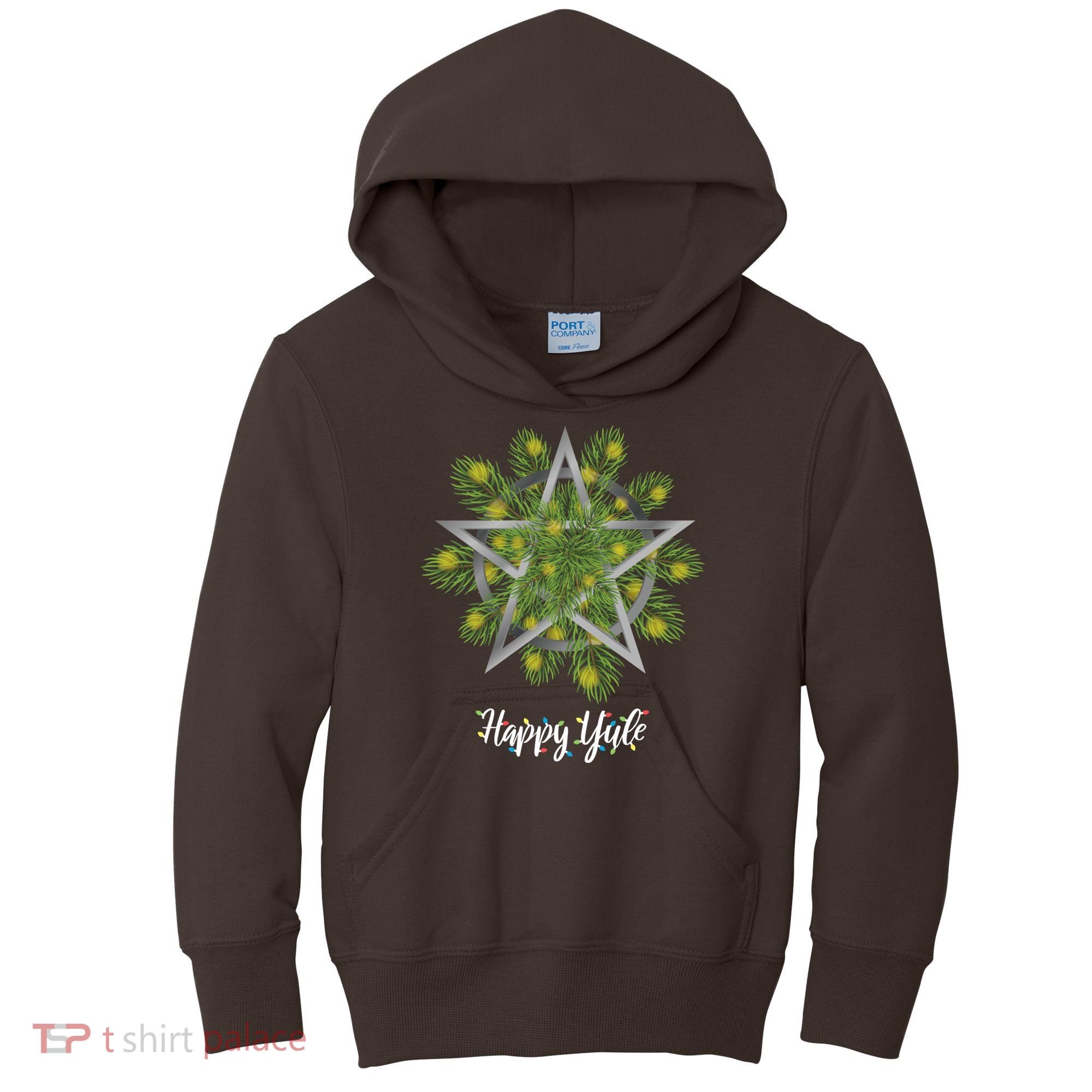 Happy Yule Pagan Christmas Winter Solstice Yuletide Kids Hoodie