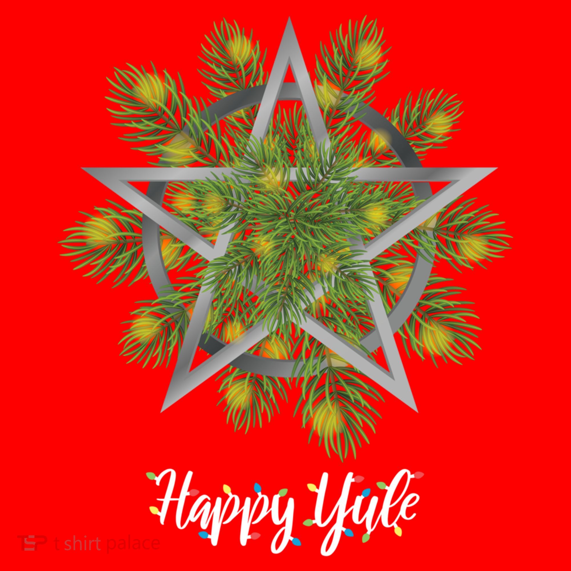 Happy Yule Pagan Christmas Winter Solstice Yuletide Santa Hat