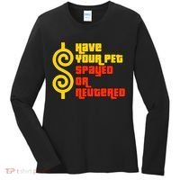 Have Your Pet Spayed Or Neutered Right Game Show Women's Long Sleeve Shirt thumb 0