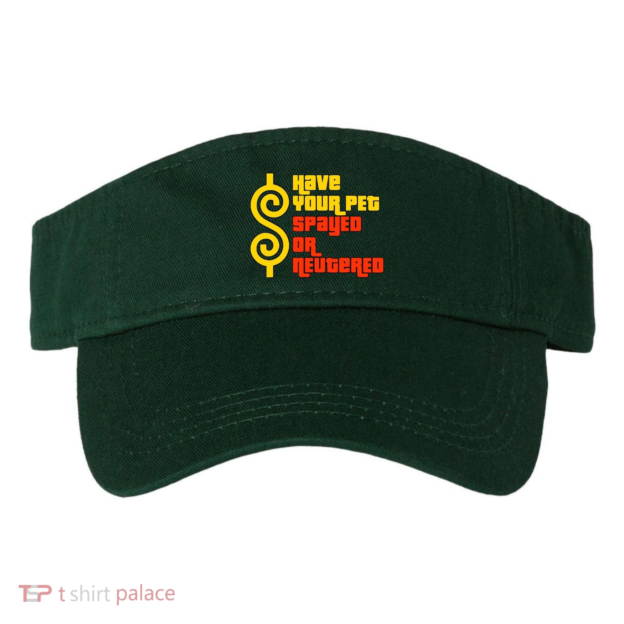 Have Your Pet Spayed Or Neutered Right Game Show Visor