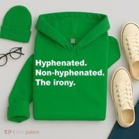 Hyphenated Non-Hyphenated The Irony Hoodie thumb 4