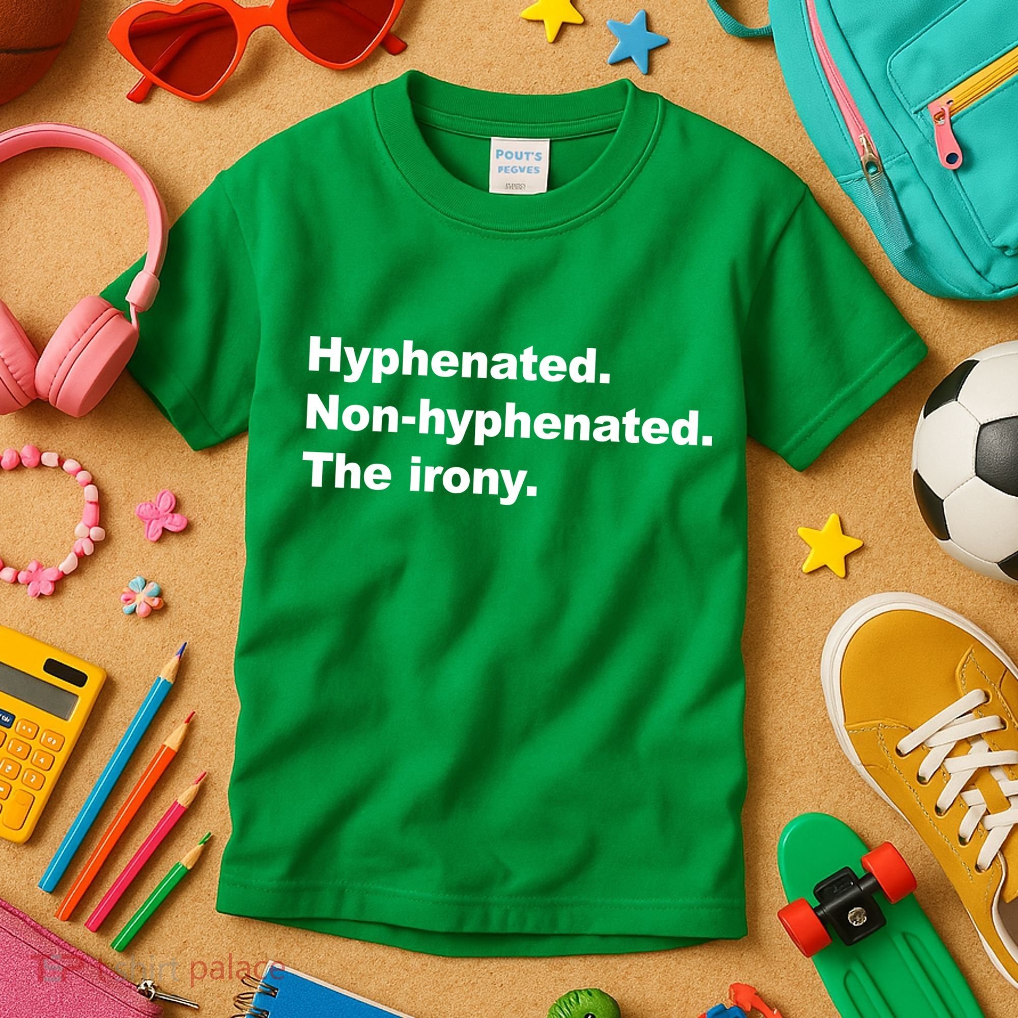 Hyphenated Non-Hyphenated The Irony Kids T-Shirt