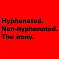 Hyphenated Non-Hyphenated The Irony Santa Hat thumb 1