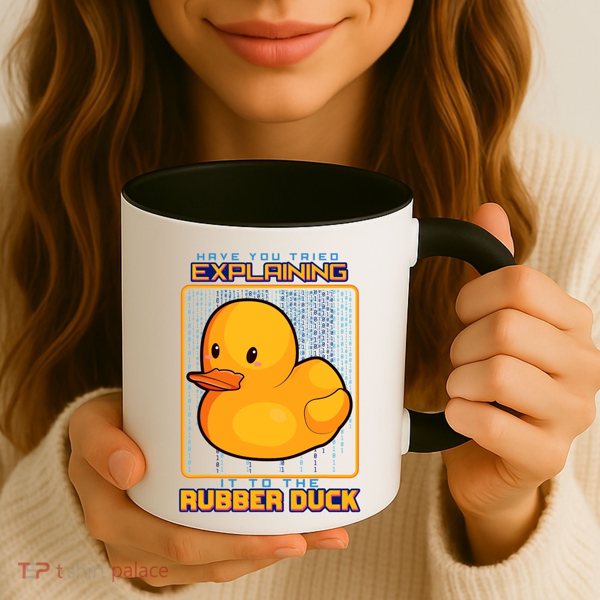 Have You Tried Explaining It To A Rubber Duck Web Developer Coffee Mug