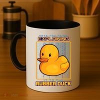 Have You Tried Explaining It To A Rubber Duck Web Developer Coffee Mug thumb 4
