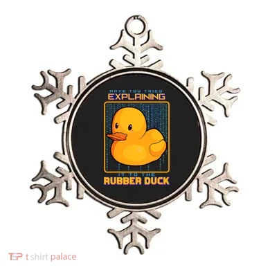 Have You Tried Explaining It To A Rubber Duck Web Developer Ornament