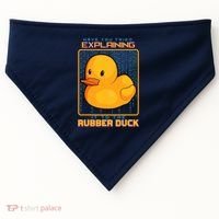 Have You Tried Explaining It To A Rubber Duck Web Developer USA-Made Doggie Bandana thumb 0