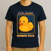 Have You Tried Explaining It To A Rubber Duck Web Developer T-Shirt thumb 3