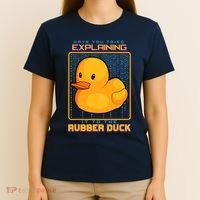 Have You Tried Explaining It To A Rubber Duck Web Developer T-Shirt thumb 4