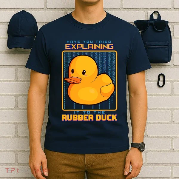 Have You Tried Explaining It To A Rubber Duck Web Developer T-Shirt