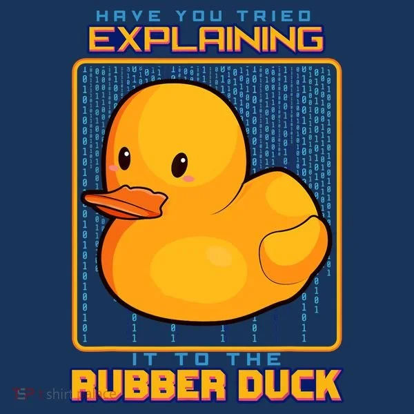 Have You Tried Explaining It To A Rubber Duck Web Developer T-Shirt