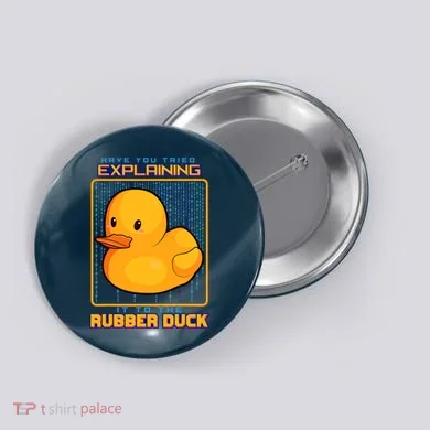 Have You Tried Explaining It To A Rubber Duck Web Developer Button