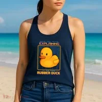 Have You Tried Explaining It To A Rubber Duck Web Developer Women's Tank Top thumb 2