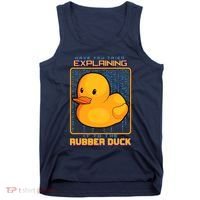 Have You Tried Explaining It To A Rubber Duck Web Developer Tank Top thumb 0