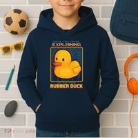 Have You Tried Explaining It To A Rubber Duck Web Developer Kids Hoodie thumb 2