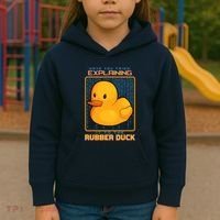 Have You Tried Explaining It To A Rubber Duck Web Developer Kids Hoodie thumb 3