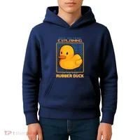 Have You Tried Explaining It To A Rubber Duck Web Developer Kids Hoodie thumb 4