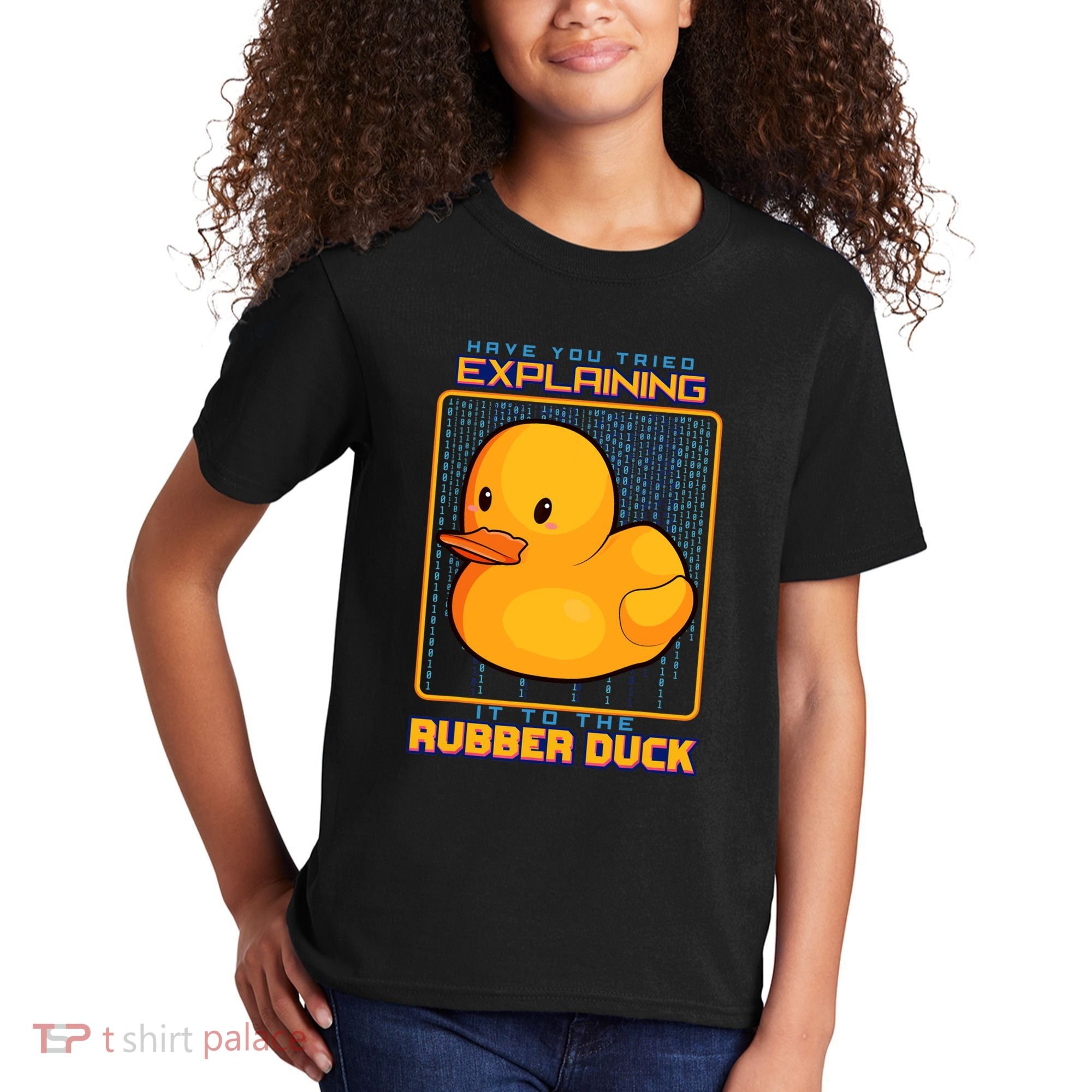 Have You Tried Explaining It To A Rubber Duck Web Developer Kids T-Shirt