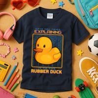Have You Tried Explaining It To A Rubber Duck Web Developer Kids T-Shirt thumb 3