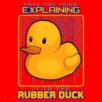 Have You Tried Explaining It To A Rubber Duck Web Developer Santa Hat thumb 1