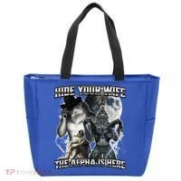 Hide Your Wife The Alpha Is Here Tote Bag thumb 0