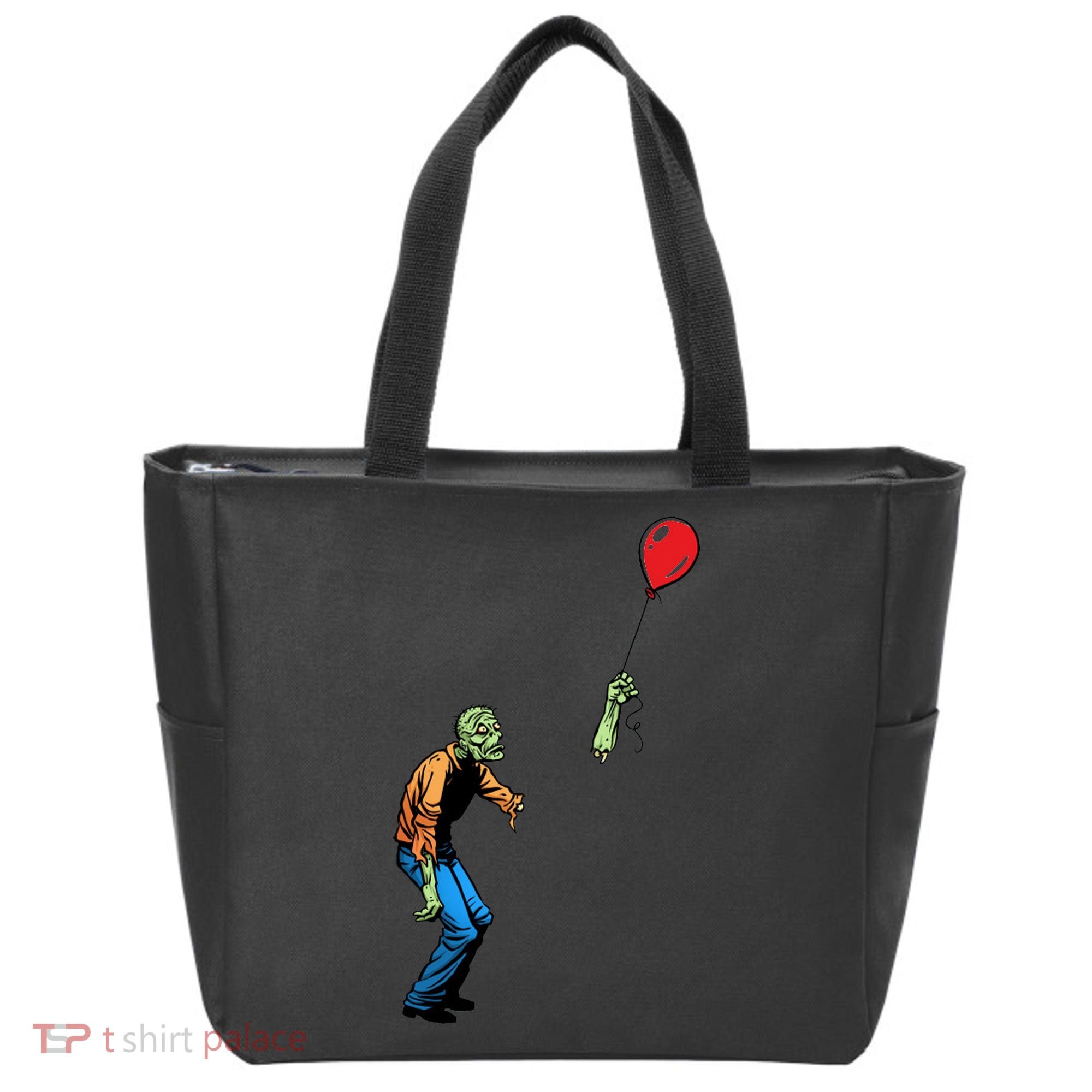 Halloween Zombie Balloon Funny Cut Off Arm Tote Bag