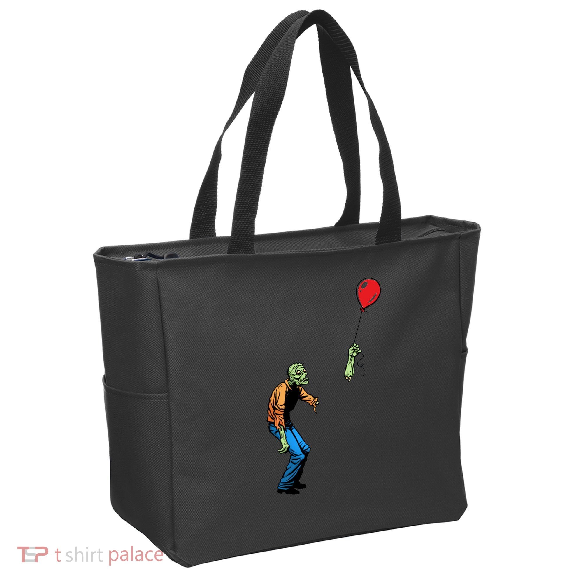 Halloween Zombie Balloon Funny Cut Off Arm Tote Bag