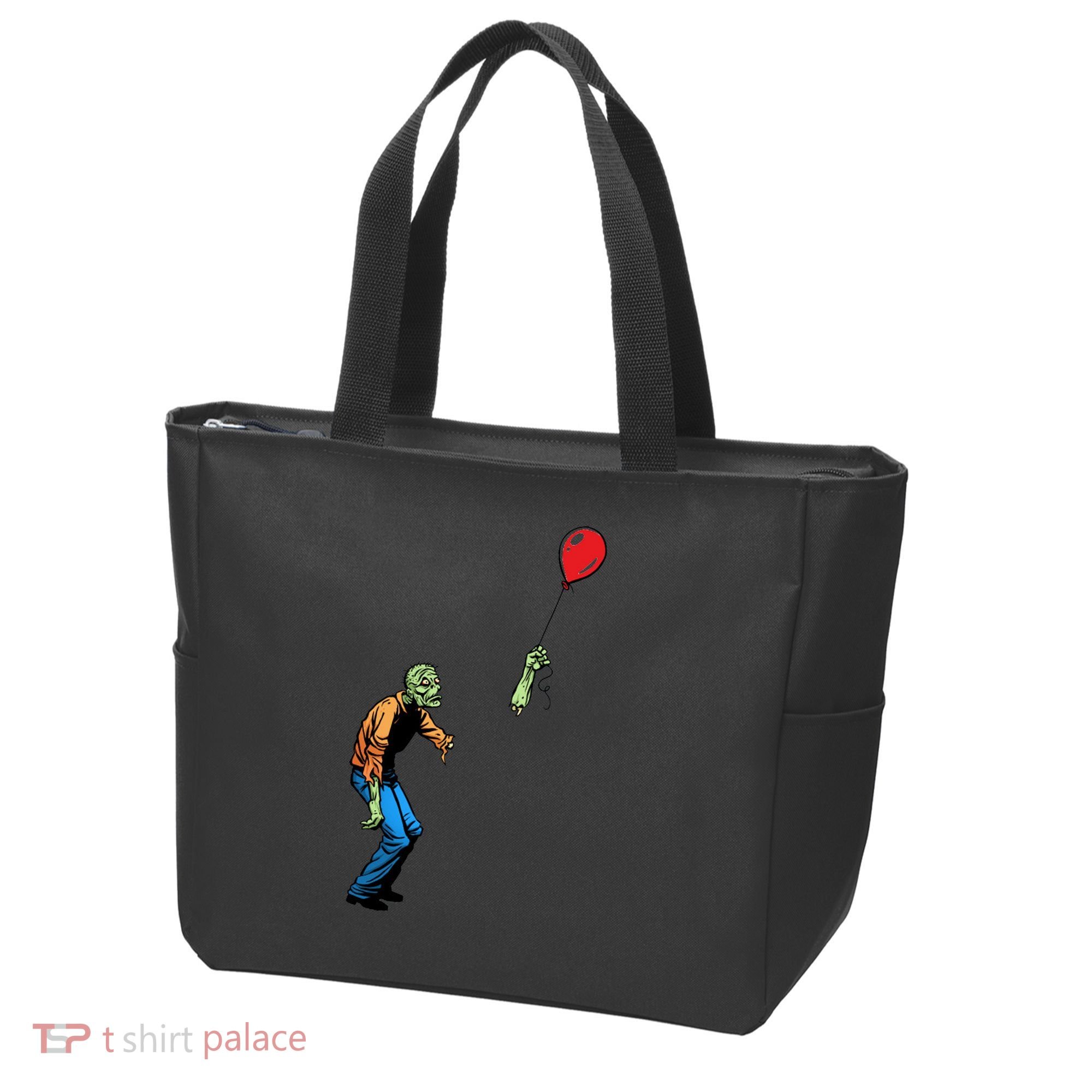 Halloween Zombie Balloon Funny Cut Off Arm Tote Bag