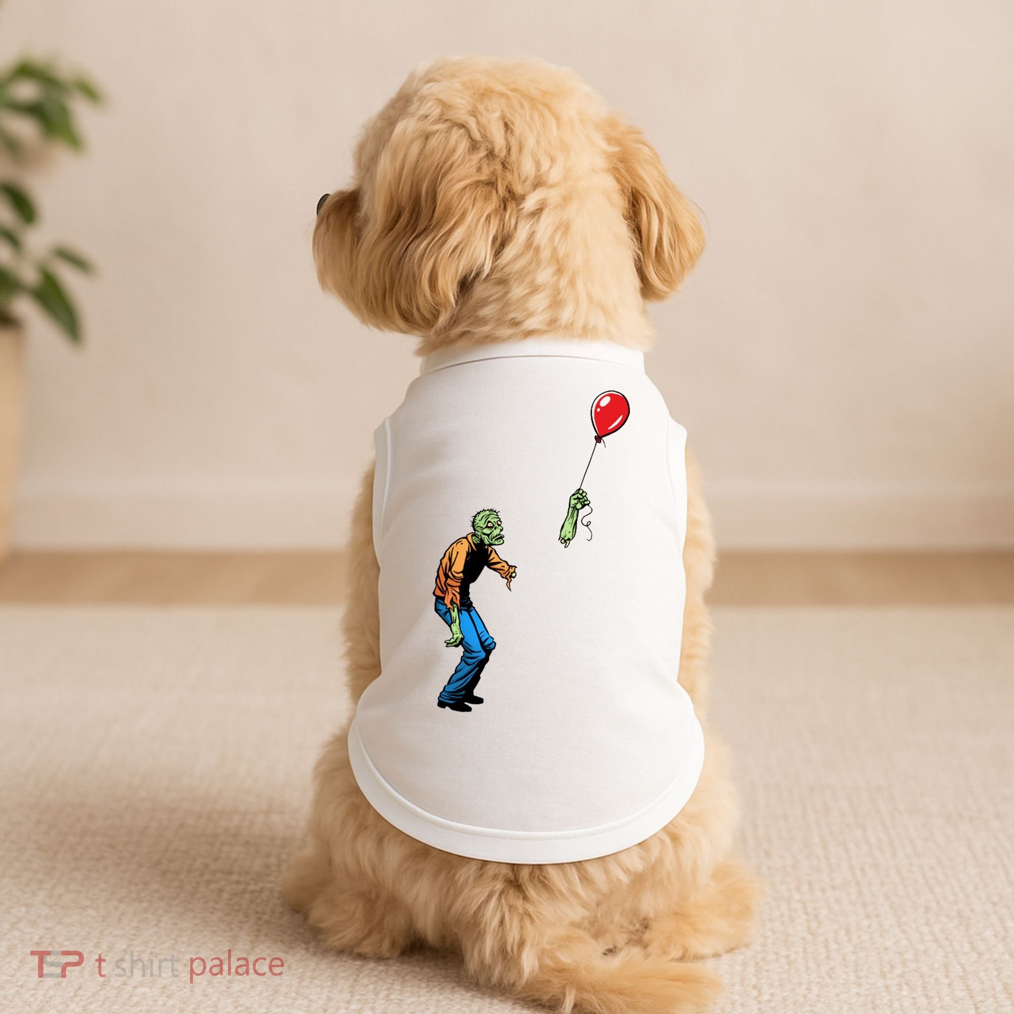 Halloween Zombie Balloon Funny Cut Off Arm Doggie Tank