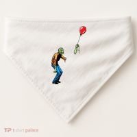 Halloween Zombie Balloon Funny Cut Off Arm USA-Made Doggie Bandana thumb 0
