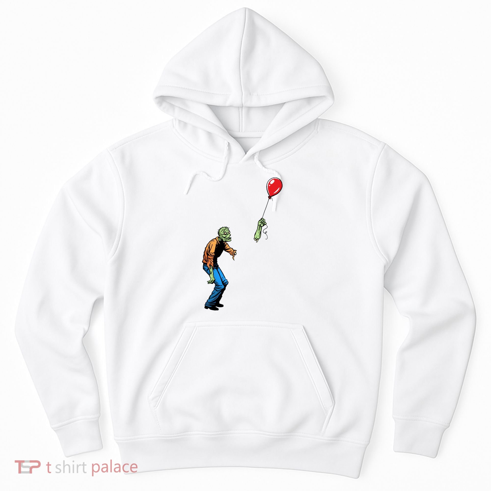 Halloween Zombie Balloon Funny Cut Off Arm Hoodie