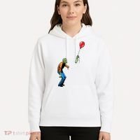 Halloween Zombie Balloon Funny Cut Off Arm Hoodie thumb 5