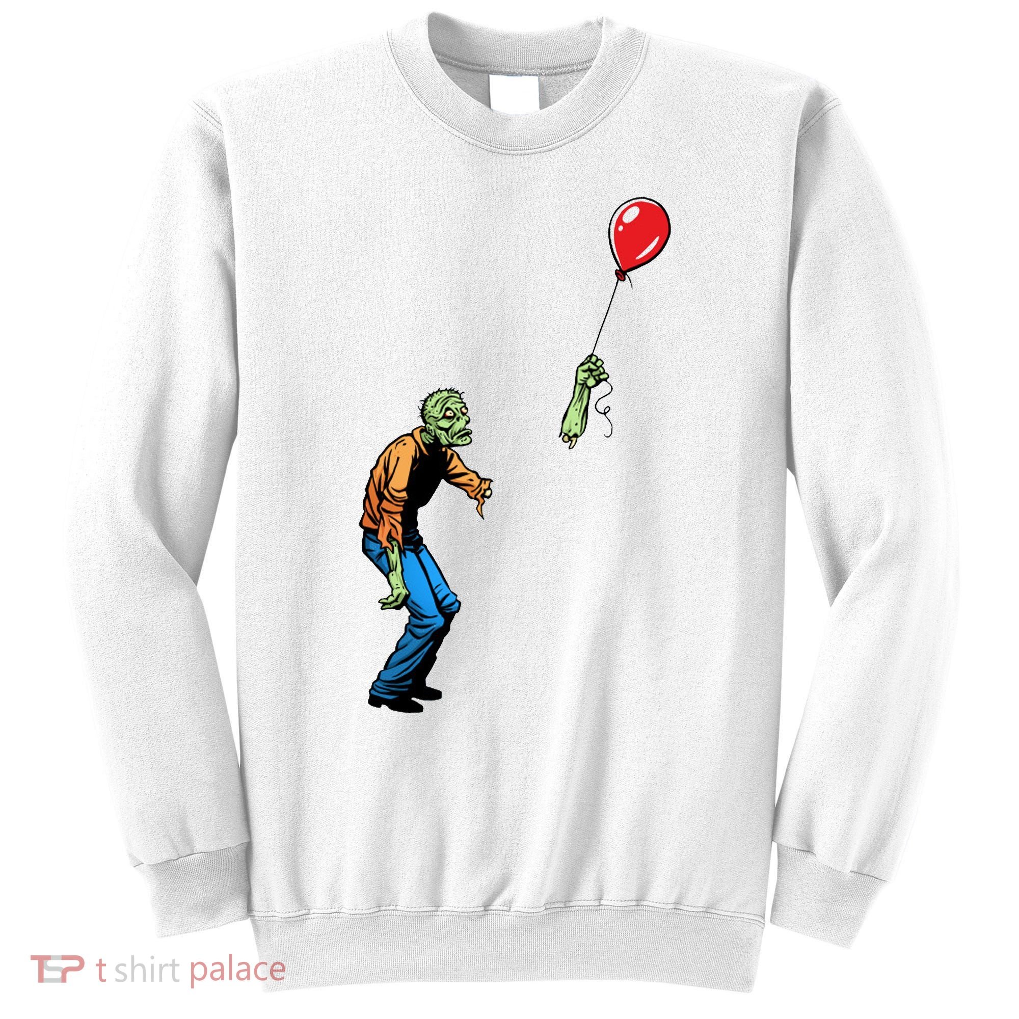 Halloween Zombie Balloon Funny Cut Off Arm Sweatshirt
