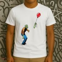 Halloween Zombie Balloon Funny Cut Off Arm T-Shirt thumb 3
