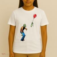 Halloween Zombie Balloon Funny Cut Off Arm T-Shirt thumb 4