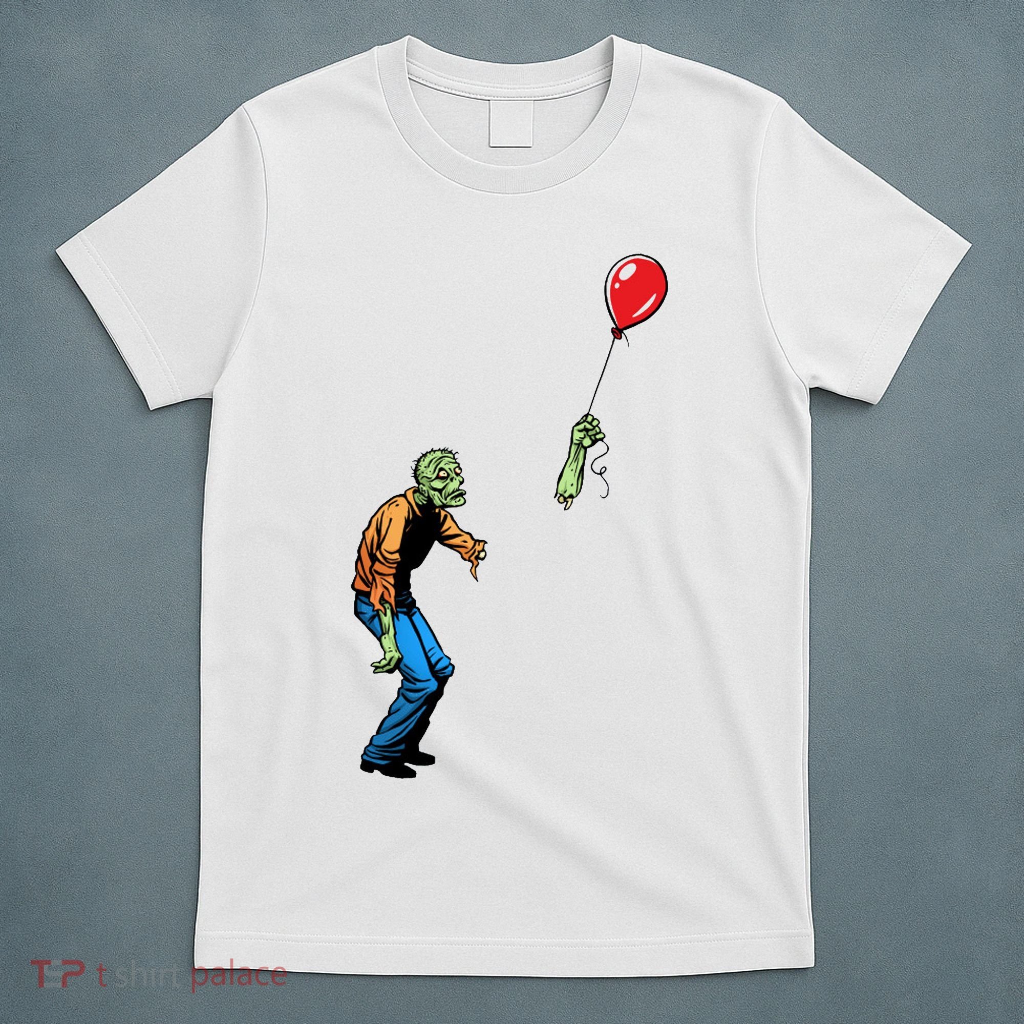 Halloween Zombie Balloon Funny Cut Off Arm T-Shirt