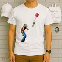 Halloween Zombie Balloon Funny Cut Off Arm T-Shirt thumb 6