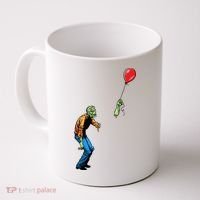 Halloween Zombie Balloon Funny Cut Off Arm Coffee Mug thumb 0