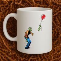 Halloween Zombie Balloon Funny Cut Off Arm Coffee Mug thumb 2