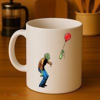 Halloween Zombie Balloon Funny Cut Off Arm Coffee Mug thumb 4