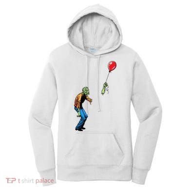 Halloween Zombie Balloon Funny Cut Off Arm Women's Hoodie