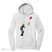 Halloween Zombie Balloon Funny Cut Off Arm Women's Hoodie thumb 0