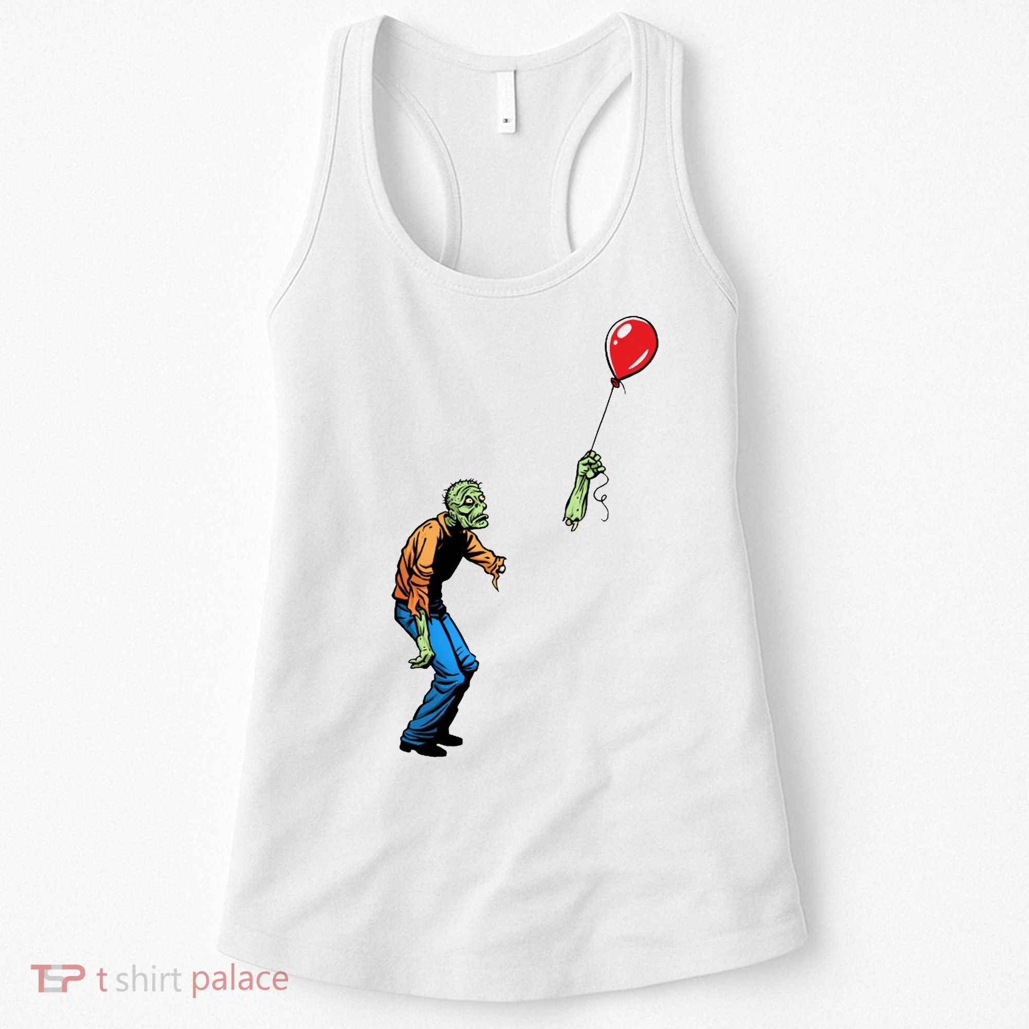 Halloween Zombie Balloon Funny Cut Off Arm Women's Tank Top