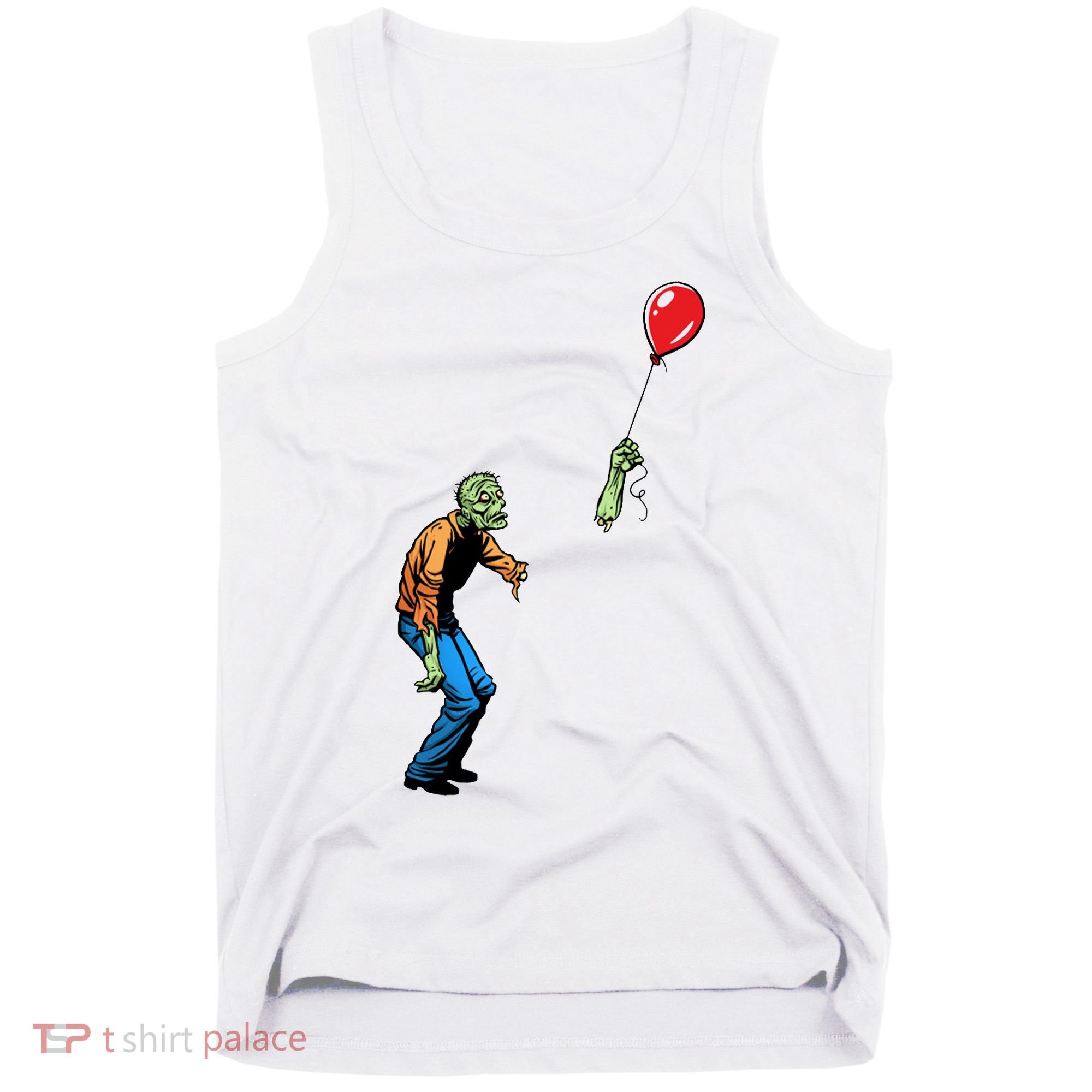 Halloween Zombie Balloon Funny Cut Off Arm Tank Top