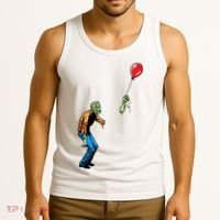 Halloween Zombie Balloon Funny Cut Off Arm Tank Top thumb 3